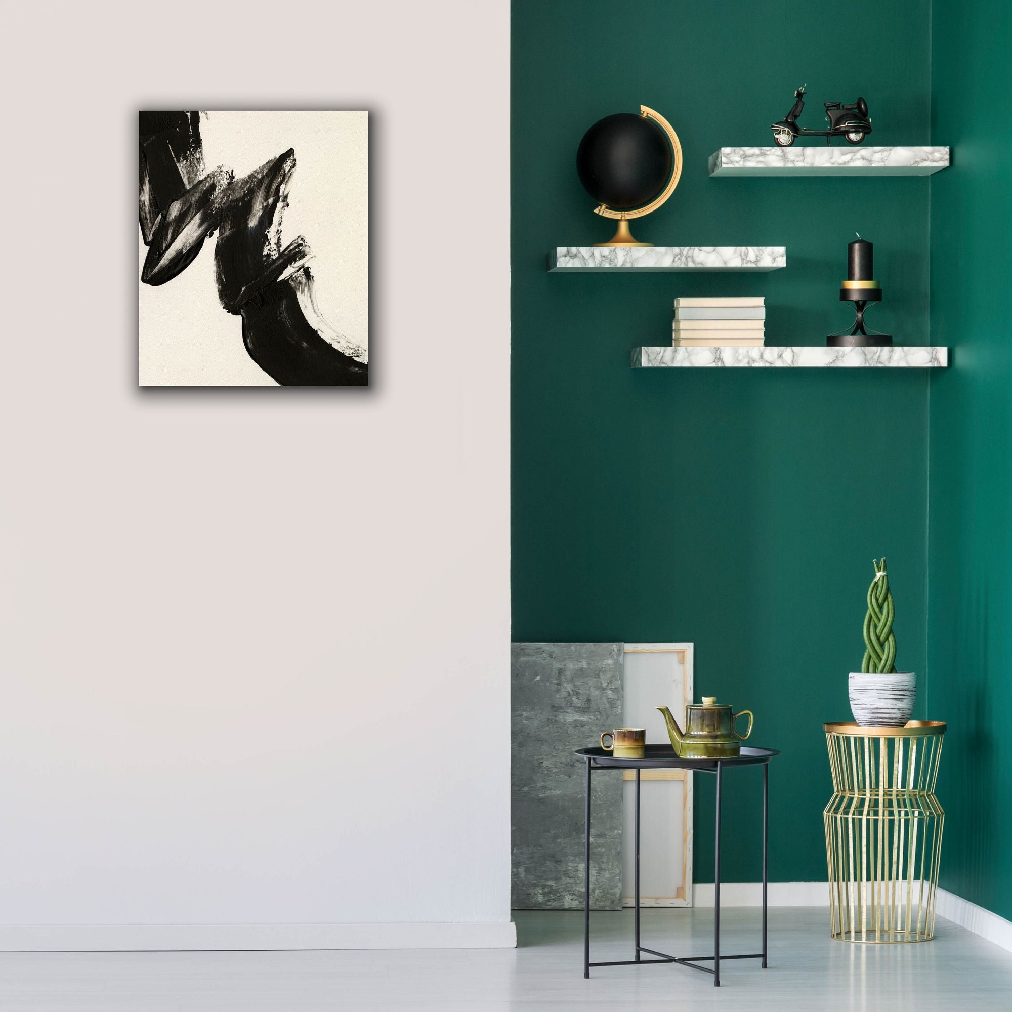 'Black Expression II' by Regina Moore, Canvas Wall Art,20 x 24