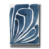 'Blue Stylized Leaf II' by Regina Moore, Canvas Wall Art