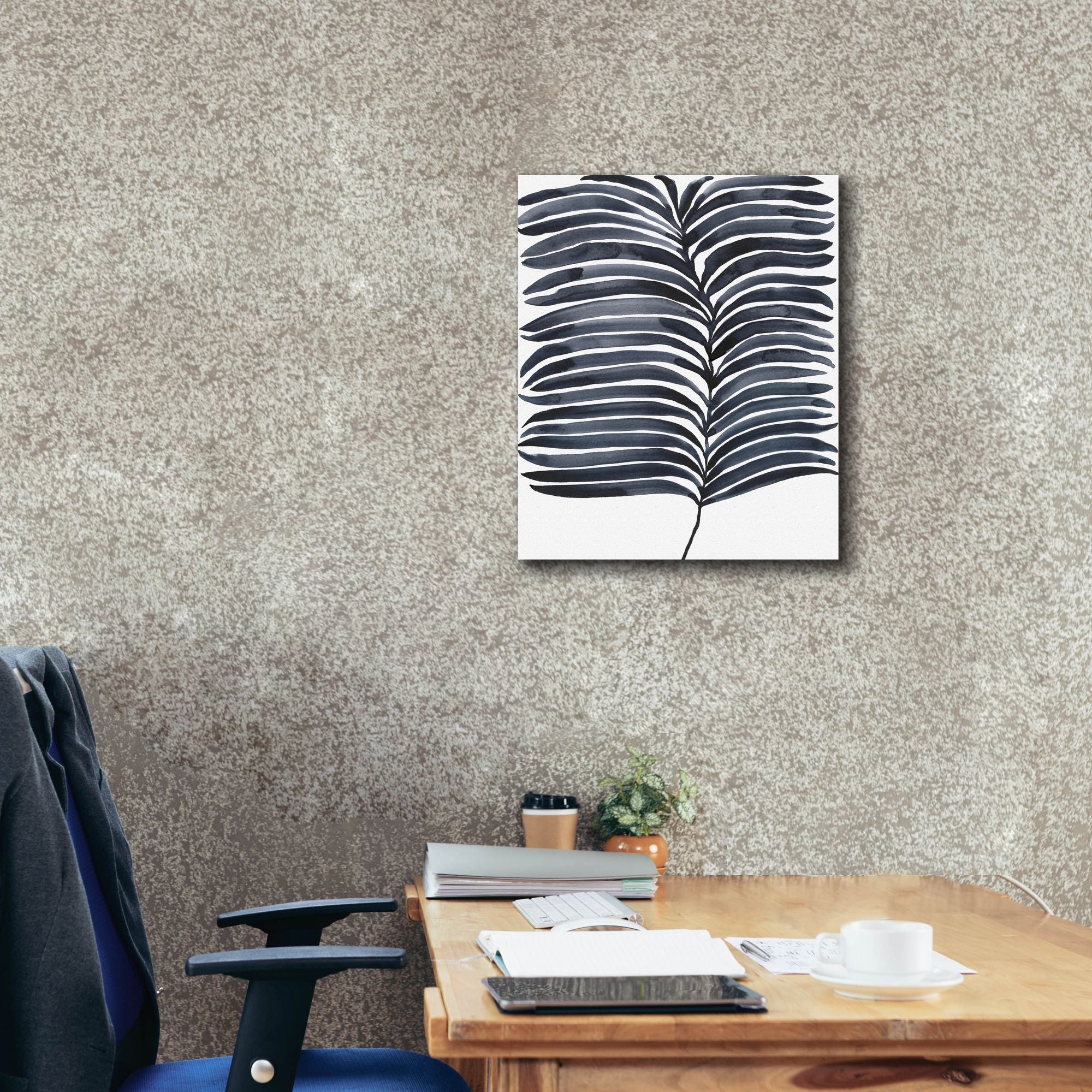 'Indigo Fronds I' by Regina Moore, Canvas Wall Art,20 x 24