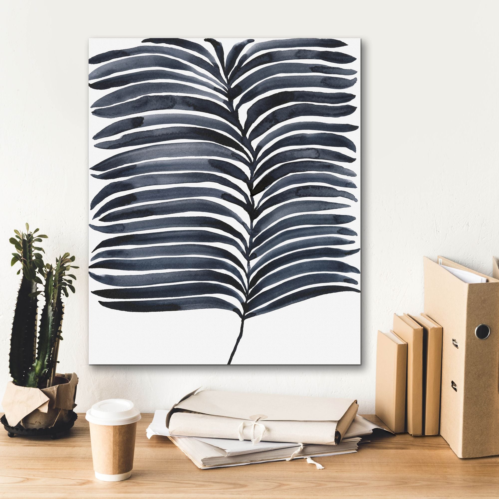 'Indigo Fronds I' by Regina Moore, Canvas Wall Art,20 x 24