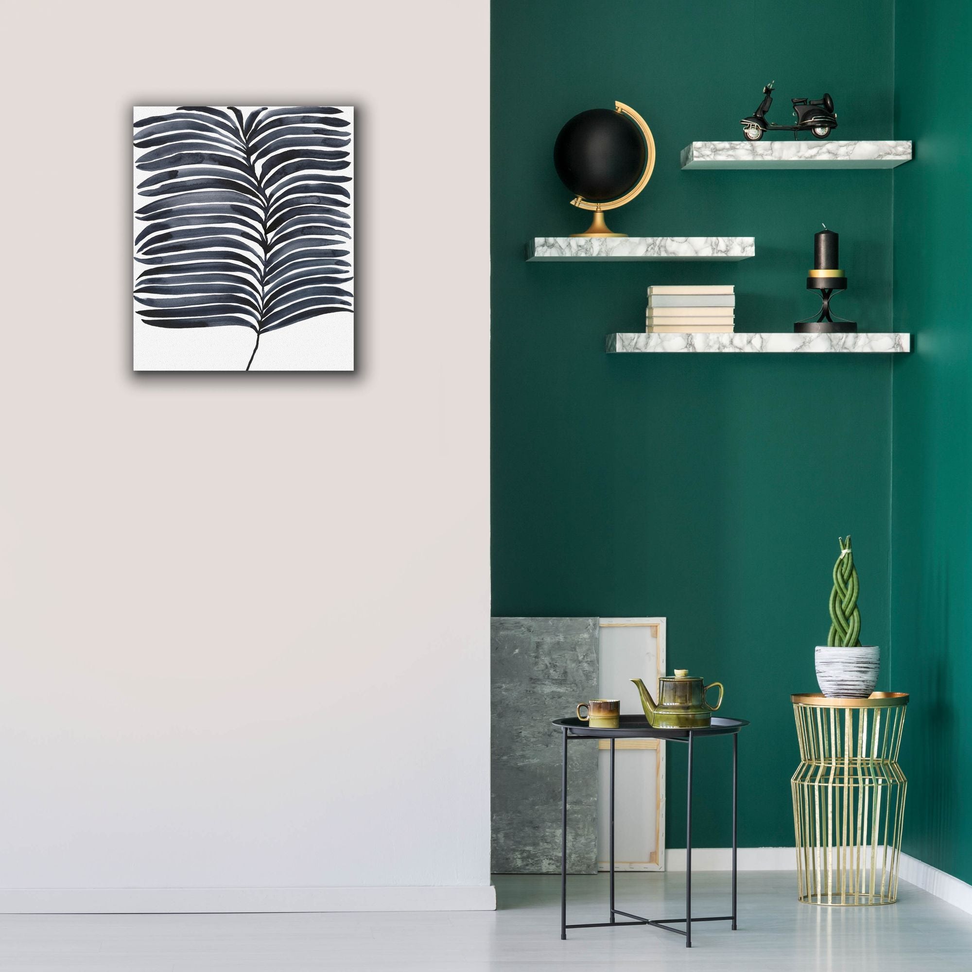 'Indigo Fronds I' by Regina Moore, Canvas Wall Art,20 x 24