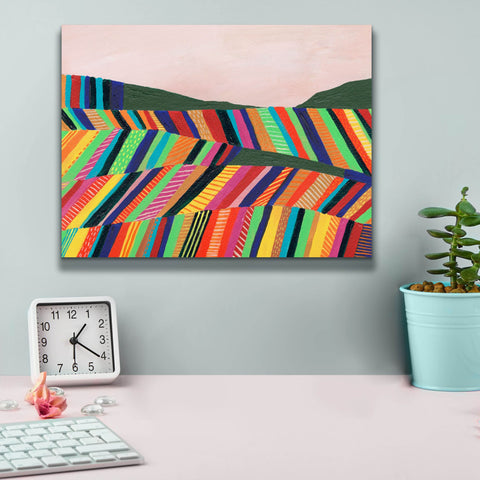 Image of 'Rainbow Fields I' by Regina Moore, Canvas Wall Art,16 x 12