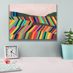 'Rainbow Fields I' by Regina Moore, Canvas Wall Art,16 x 12