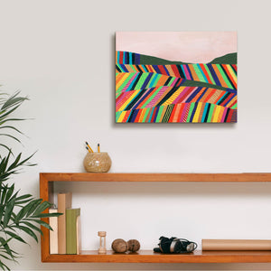 'Rainbow Fields I' by Regina Moore, Canvas Wall Art,16 x 12
