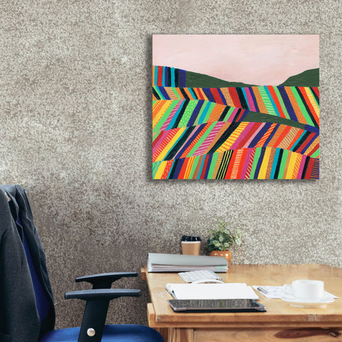 Image of 'Rainbow Fields I' by Regina Moore, Canvas Wall Art,30x26