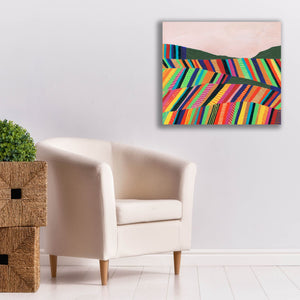 'Rainbow Fields I' by Regina Moore, Canvas Wall Art,30x26