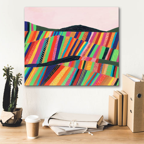 Image of 'Rainbow Fields II' by Regina Moore, Canvas Wall Art,24 x 20