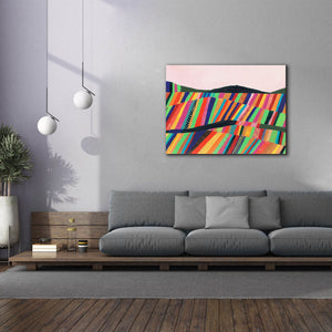 'Rainbow Fields II' by Regina Moore, Canvas Wall Art,54x40