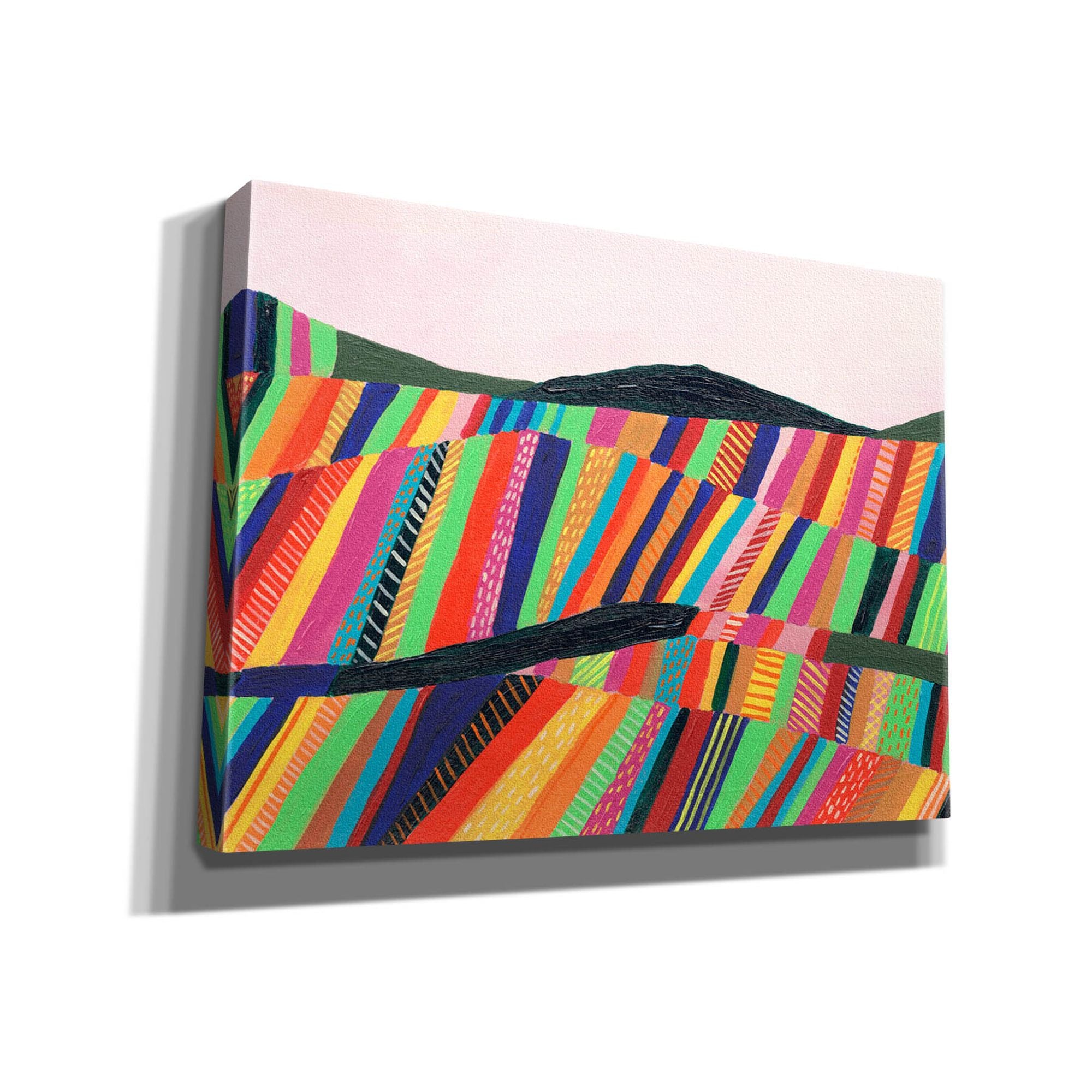 'Rainbow Fields II' by Regina Moore, Canvas Wall Art