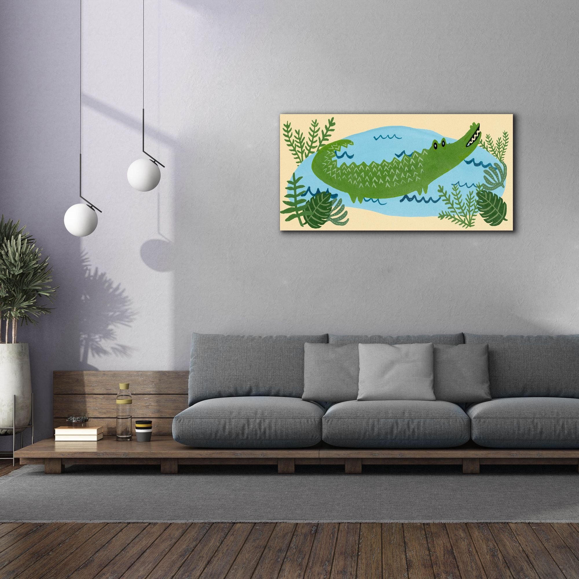 'Lil Wild Ones Collection D' by Regina Moore, Canvas Wall Art,60x30