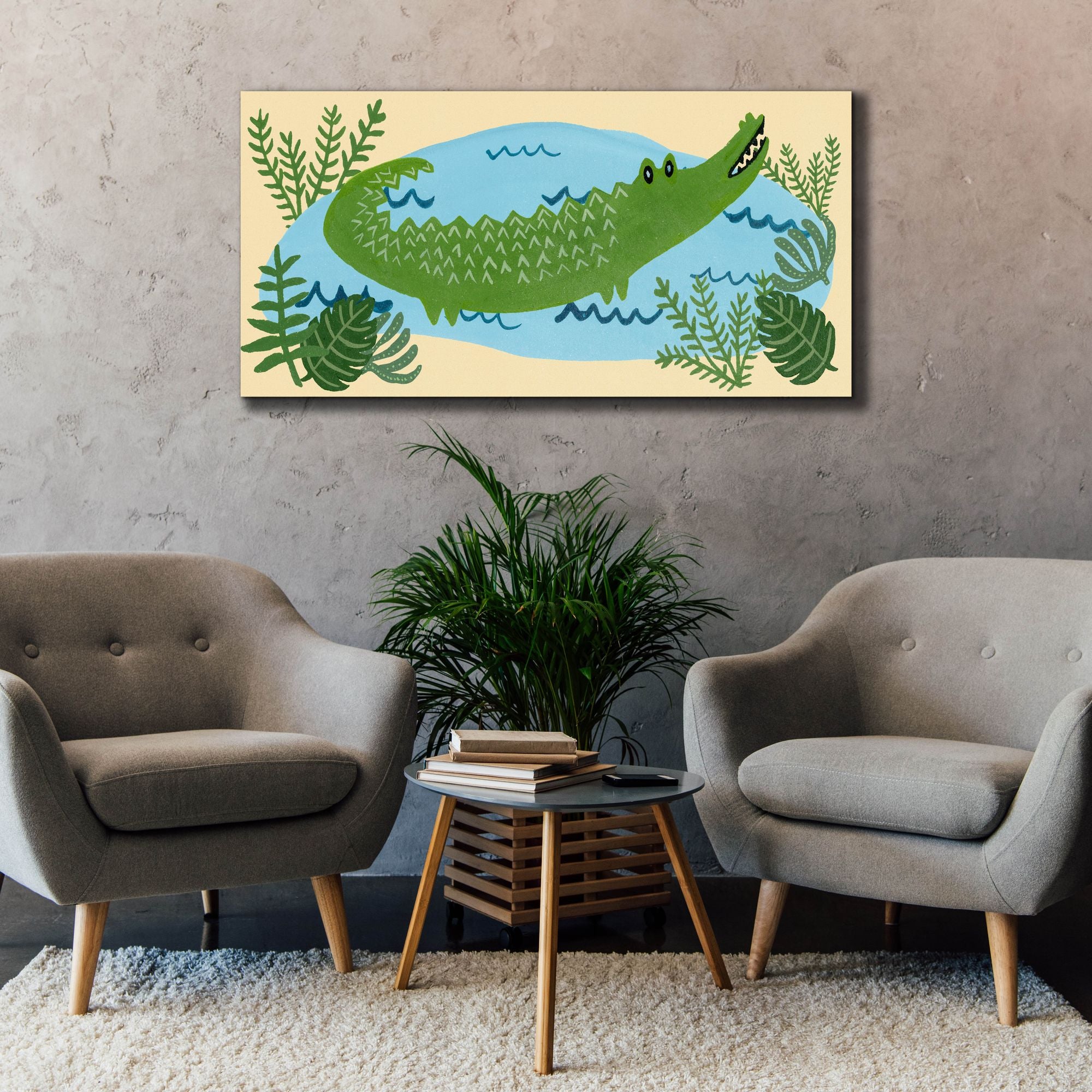 'Lil Wild Ones Collection D' by Regina Moore, Canvas Wall Art,60x30