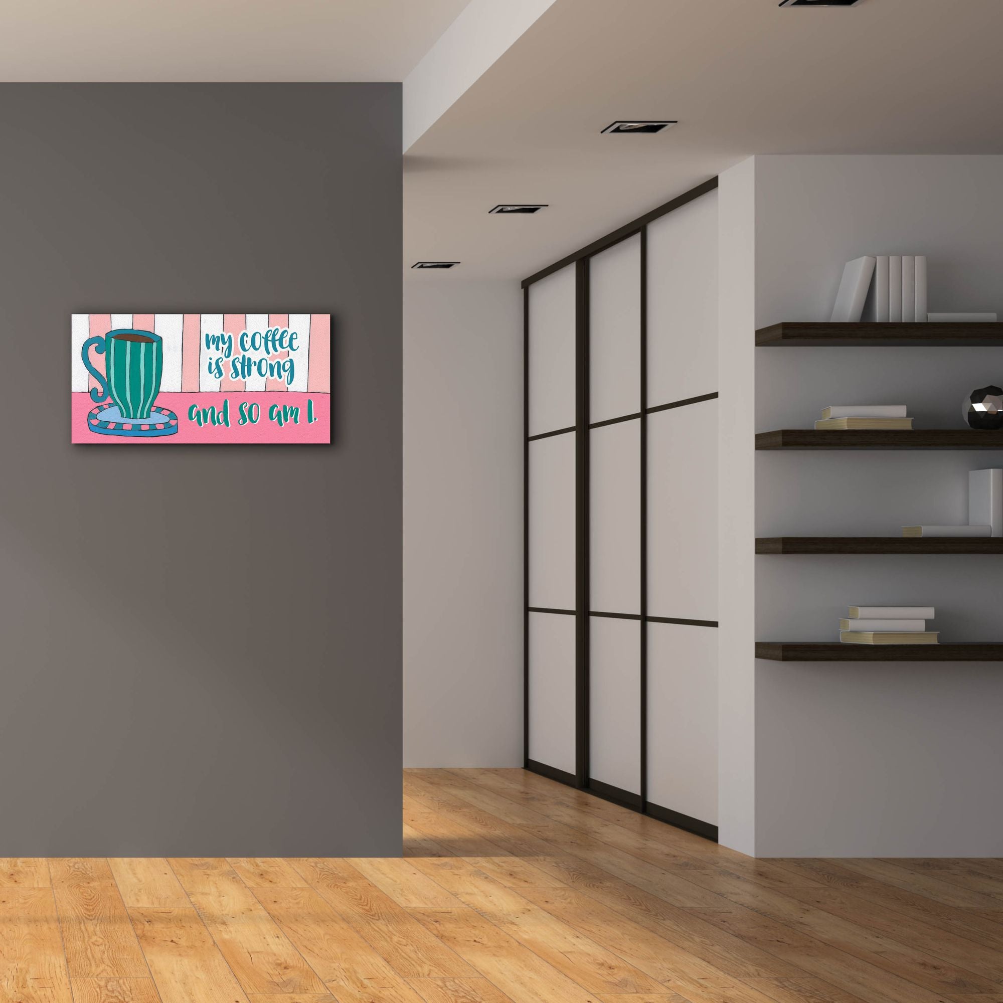 'Mid Morning Coffee Collection D' by Regina Moore, Canvas Wall Art,40x20