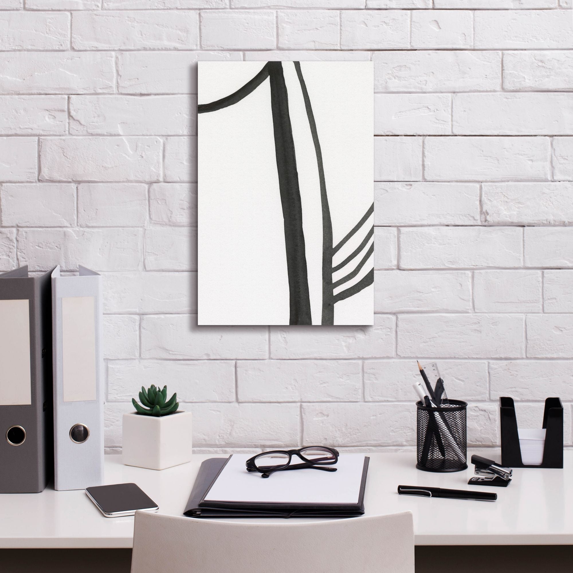 'Ink Lines I' by Regina Moore, Canvas Wall Art,12 x 18