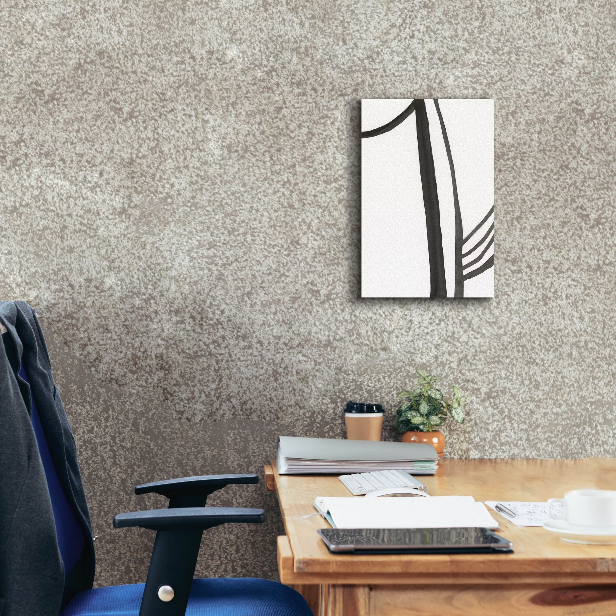 'Ink Lines I' by Regina Moore, Canvas Wall Art,12 x 18