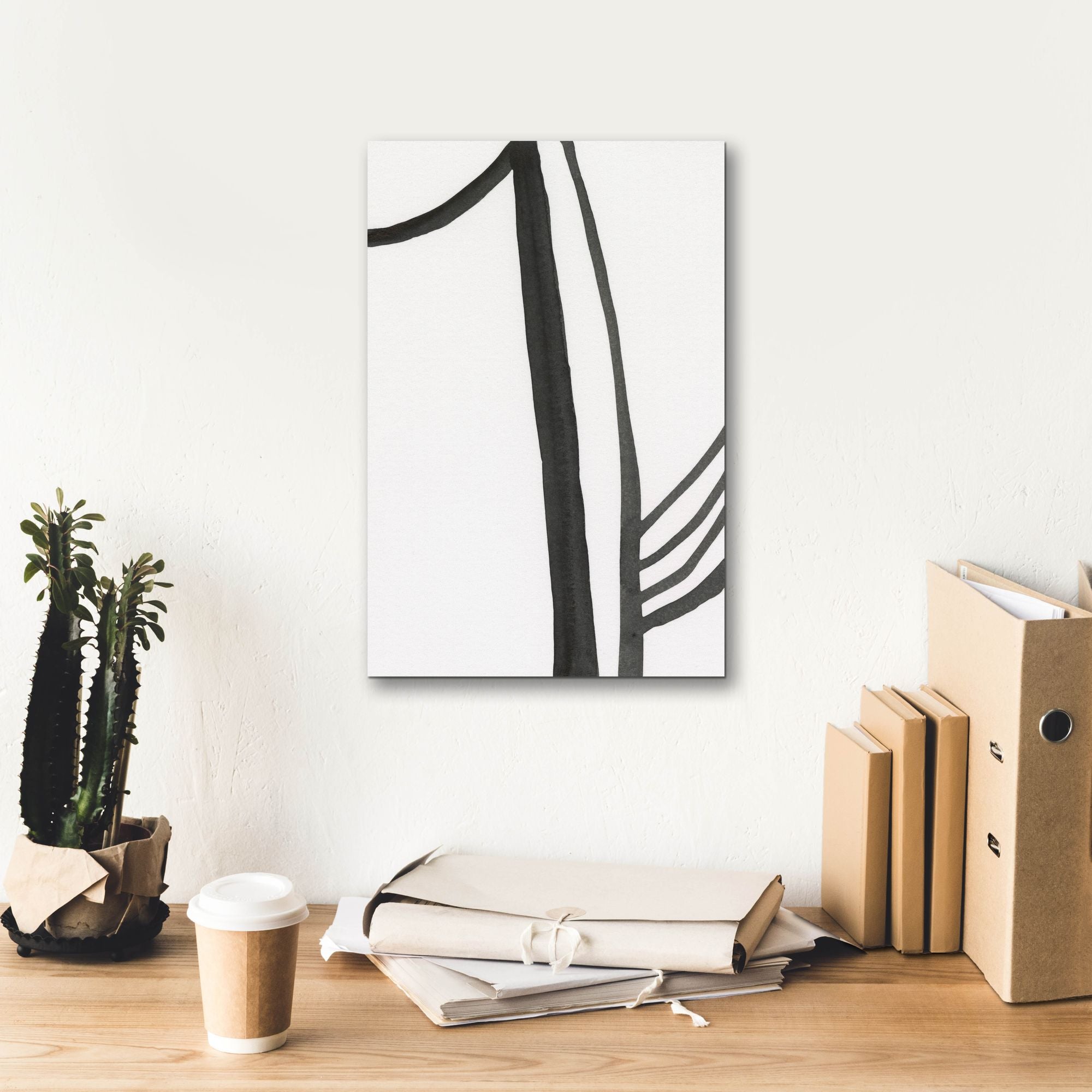 'Ink Lines I' by Regina Moore, Canvas Wall Art,12 x 18