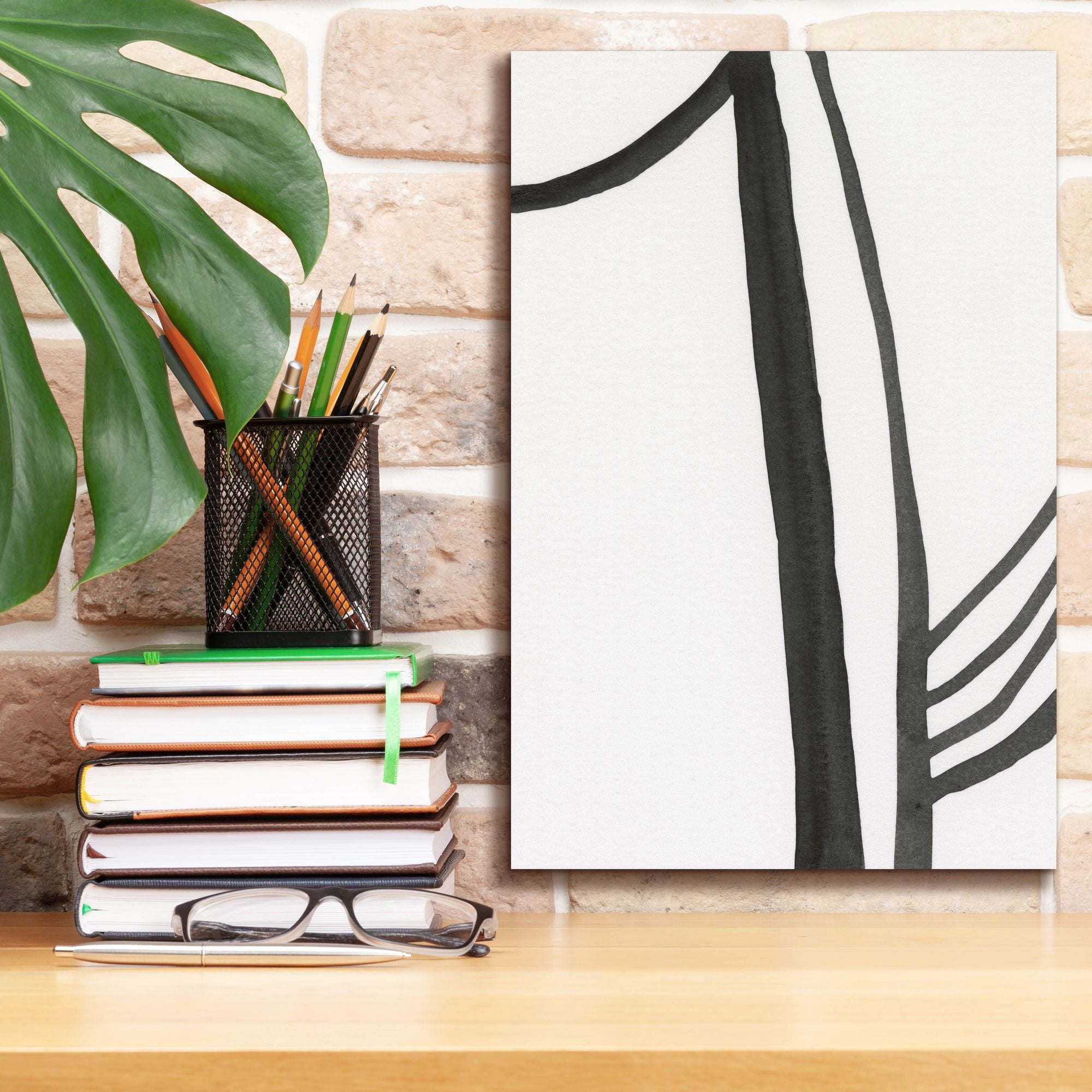 'Ink Lines I' by Regina Moore, Canvas Wall Art,12 x 18