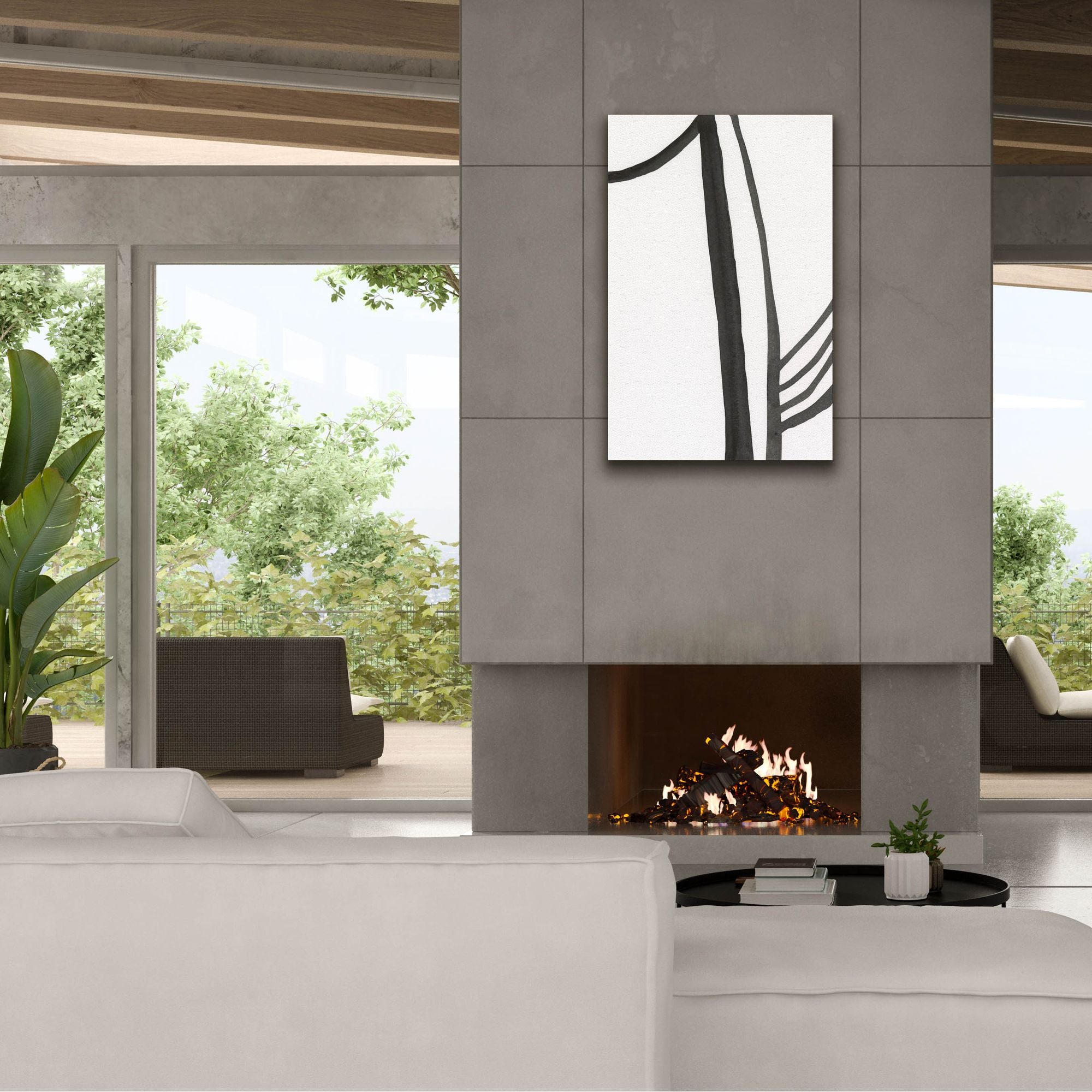 'Ink Lines I' by Regina Moore, Canvas Wall Art,26x40