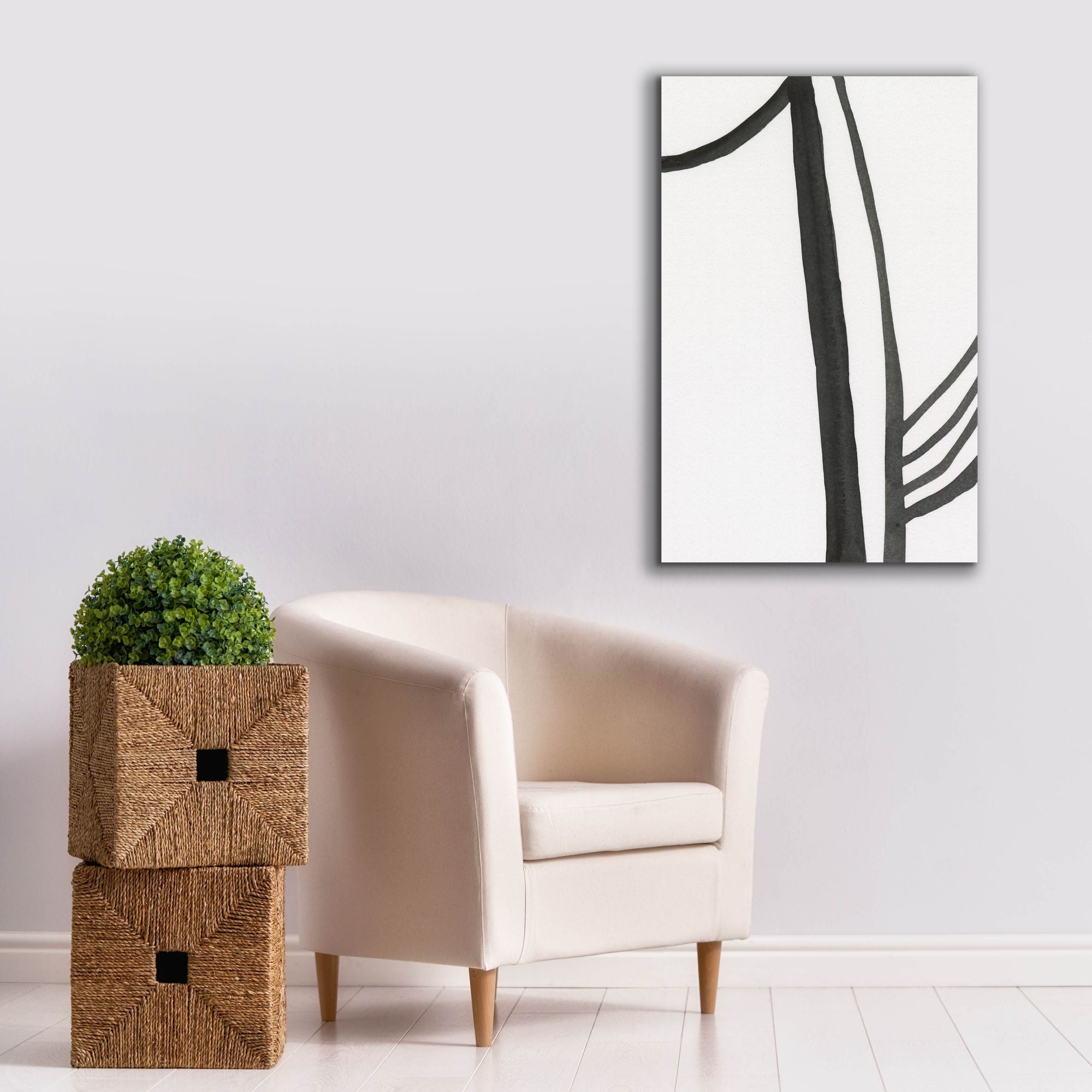 'Ink Lines I' by Regina Moore, Canvas Wall Art,26x40