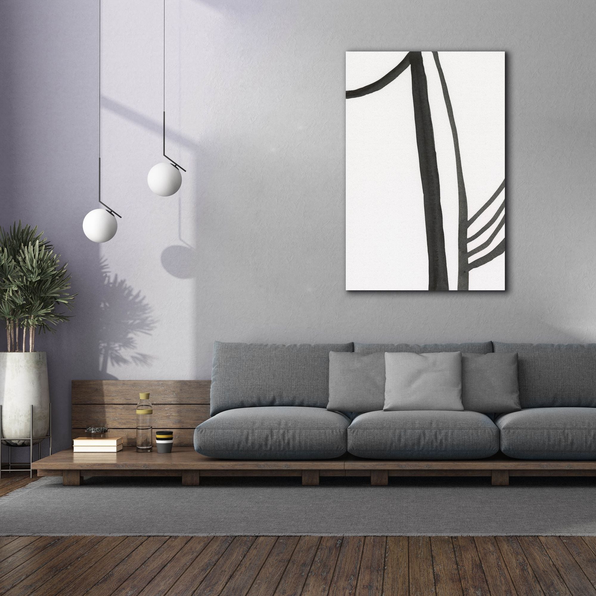 'Ink Lines I' by Regina Moore, Canvas Wall Art,40x60