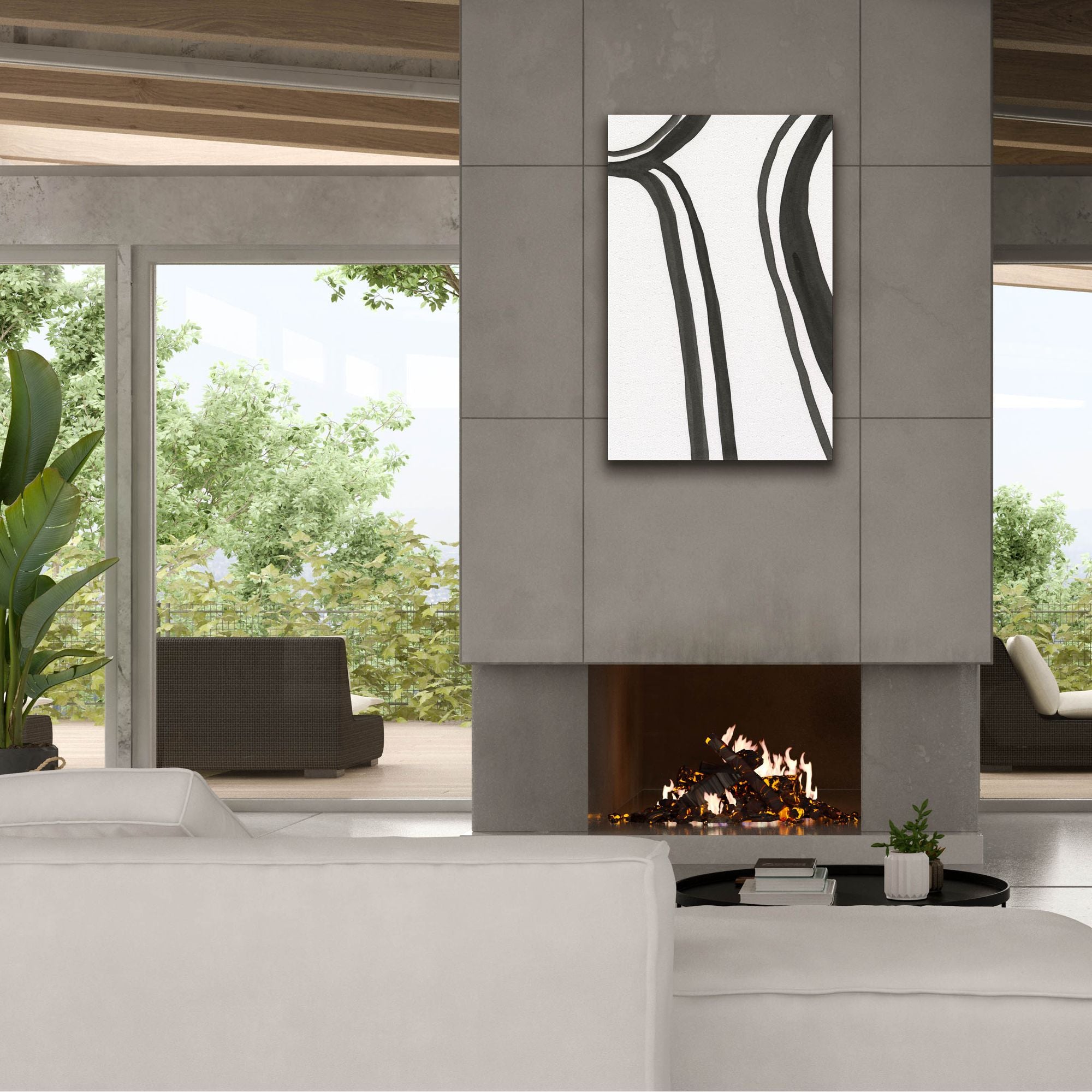 'Ink Lines II' by Regina Moore, Canvas Wall Art,26x40