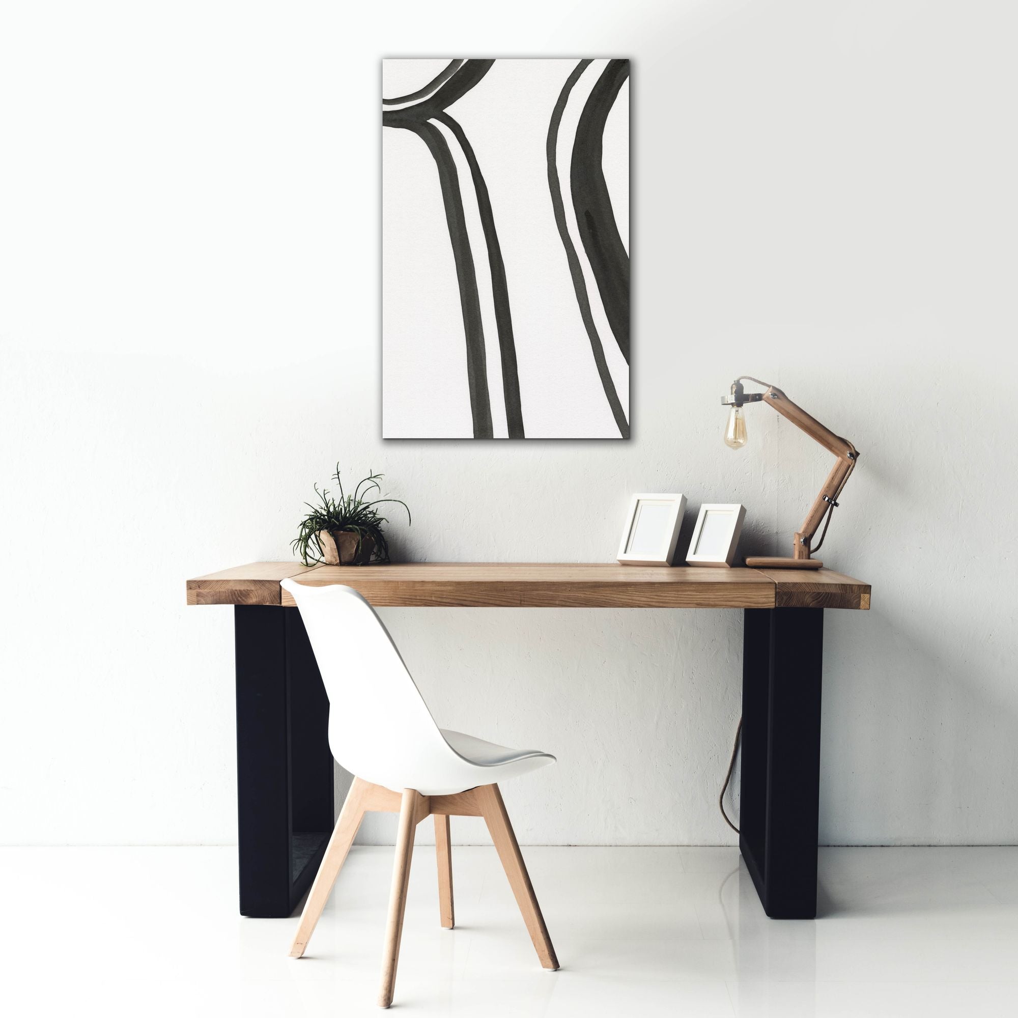 'Ink Lines II' by Regina Moore, Canvas Wall Art,26x40