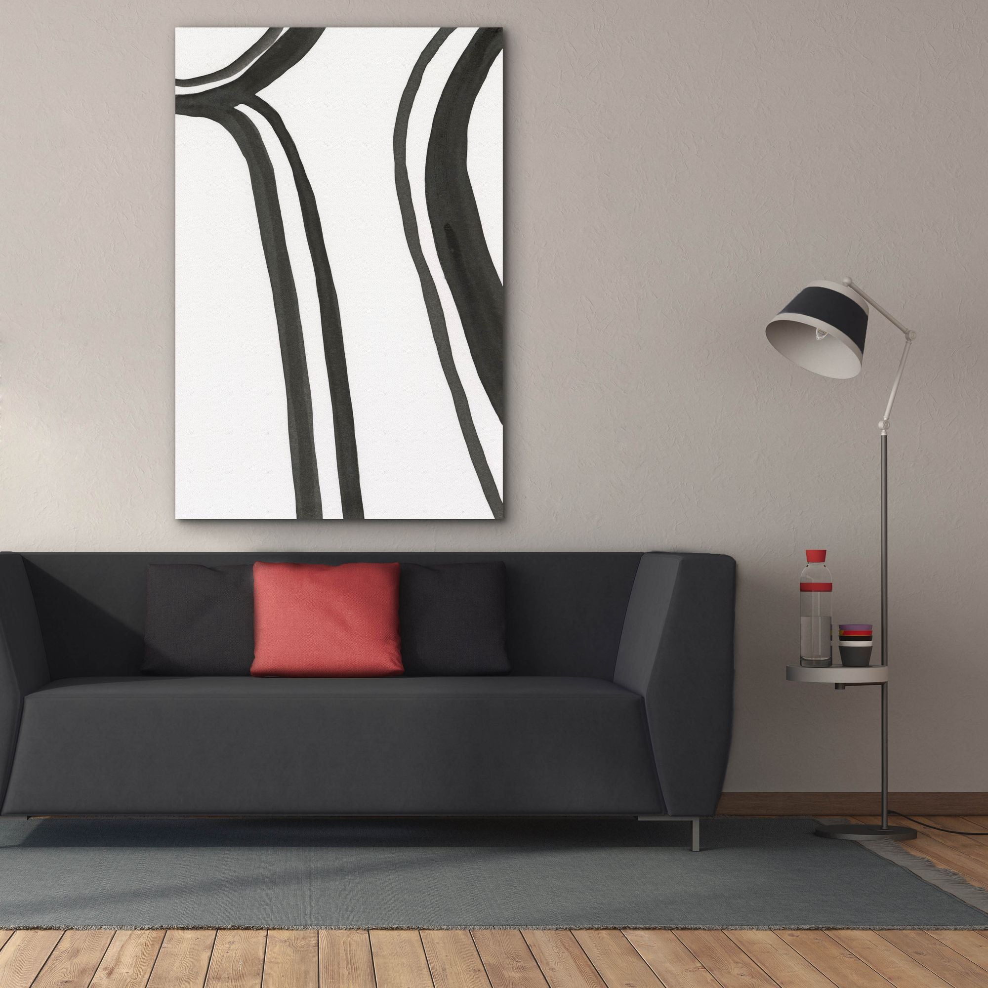 'Ink Lines II' by Regina Moore, Canvas Wall Art,40x60