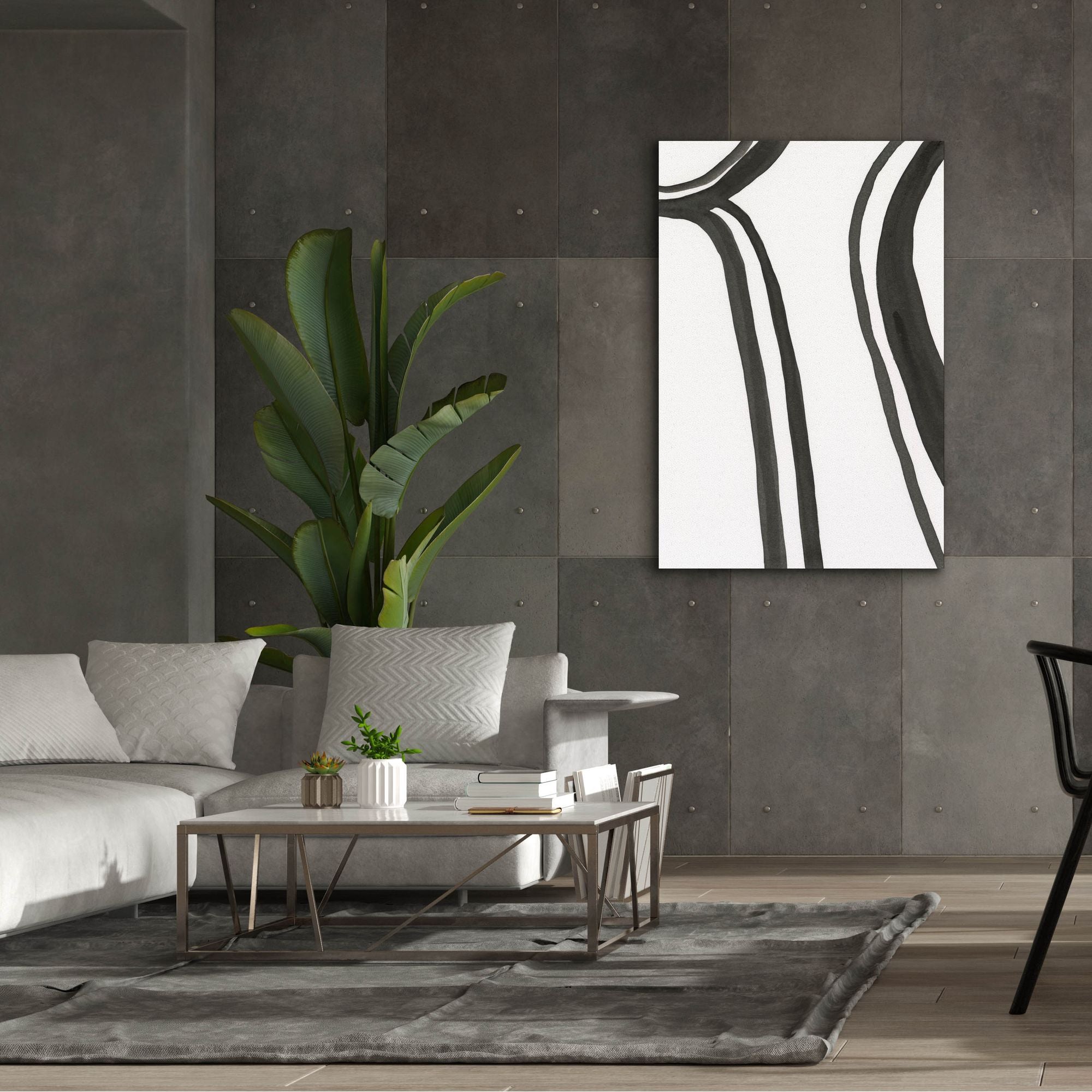 'Ink Lines II' by Regina Moore, Canvas Wall Art,40x60