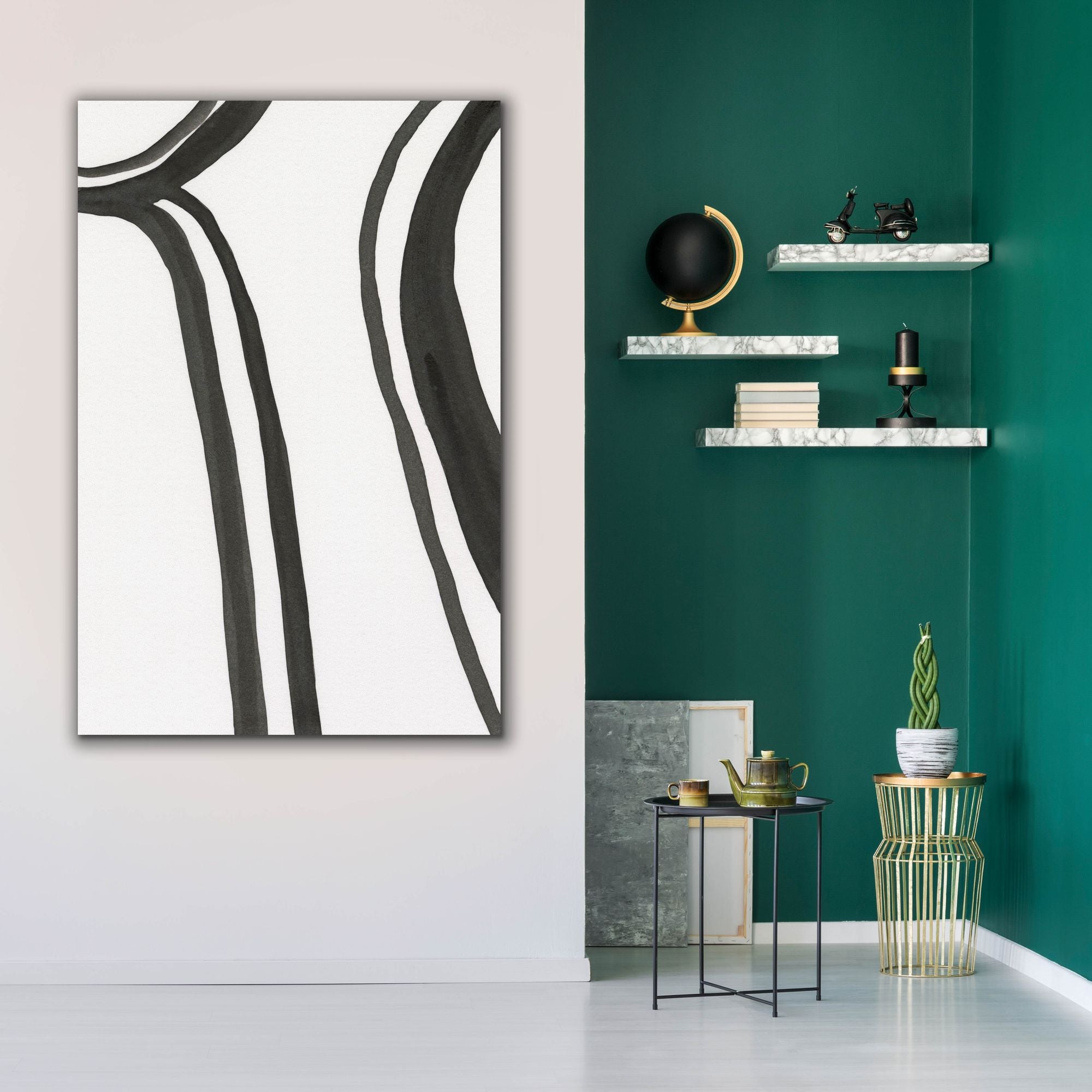 'Ink Lines II' by Regina Moore, Canvas Wall Art,40x60