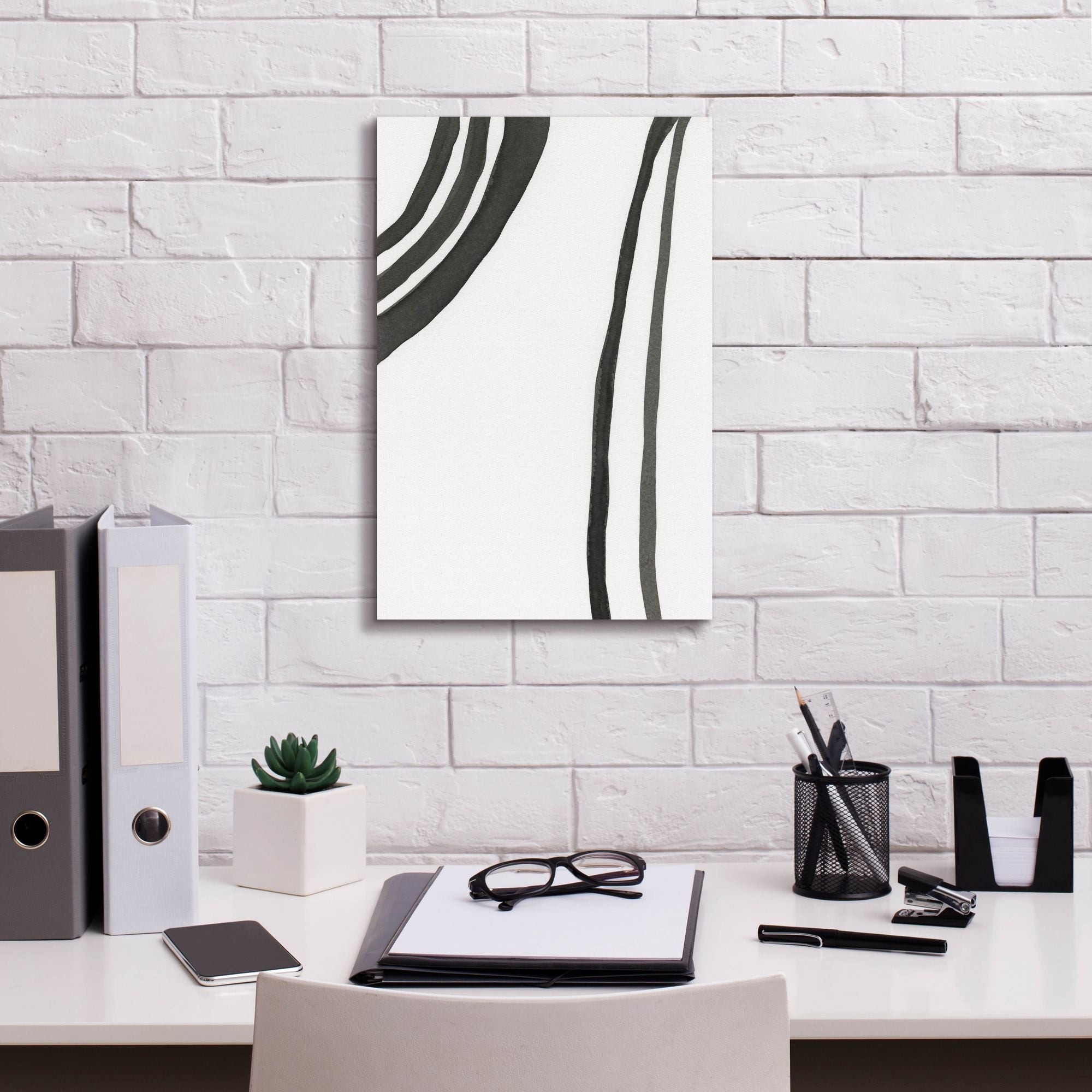 'Ink Lines III' by Regina Moore, Canvas Wall Art,12 x 18