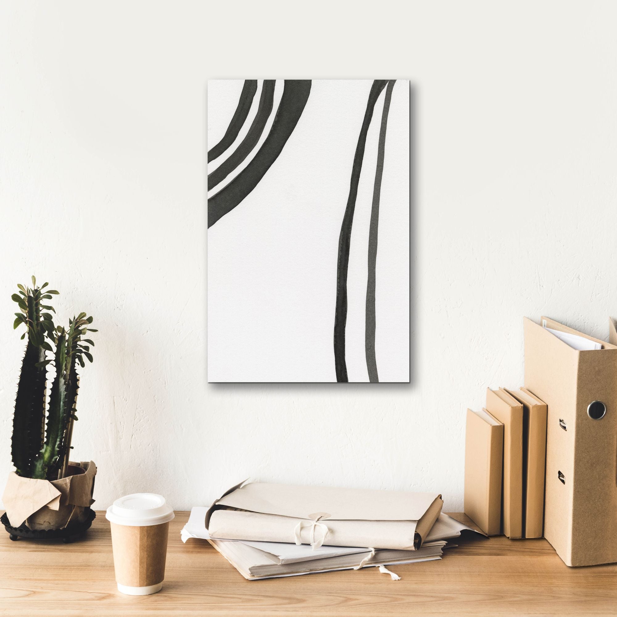 'Ink Lines III' by Regina Moore, Canvas Wall Art,12 x 18