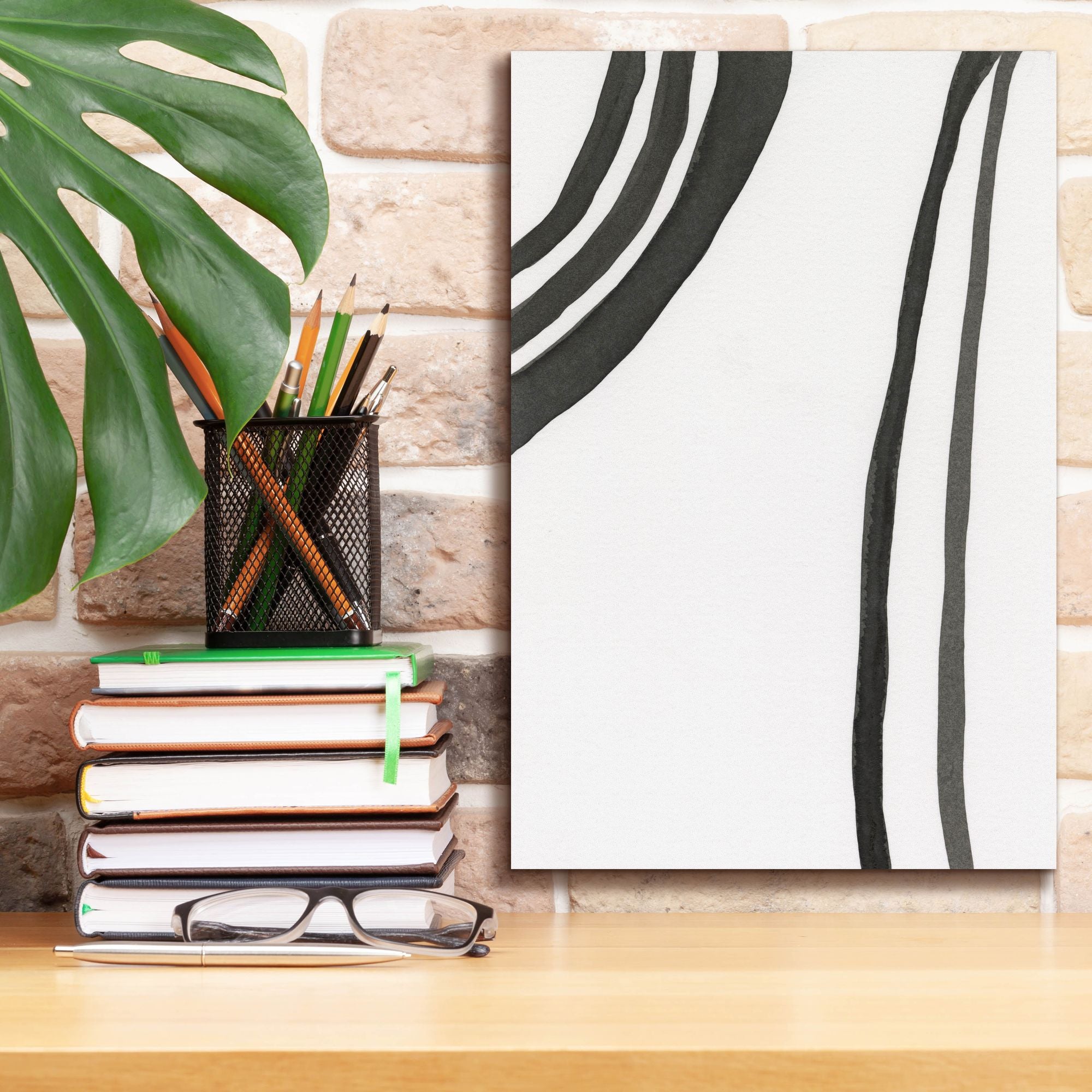 'Ink Lines III' by Regina Moore, Canvas Wall Art,12 x 18