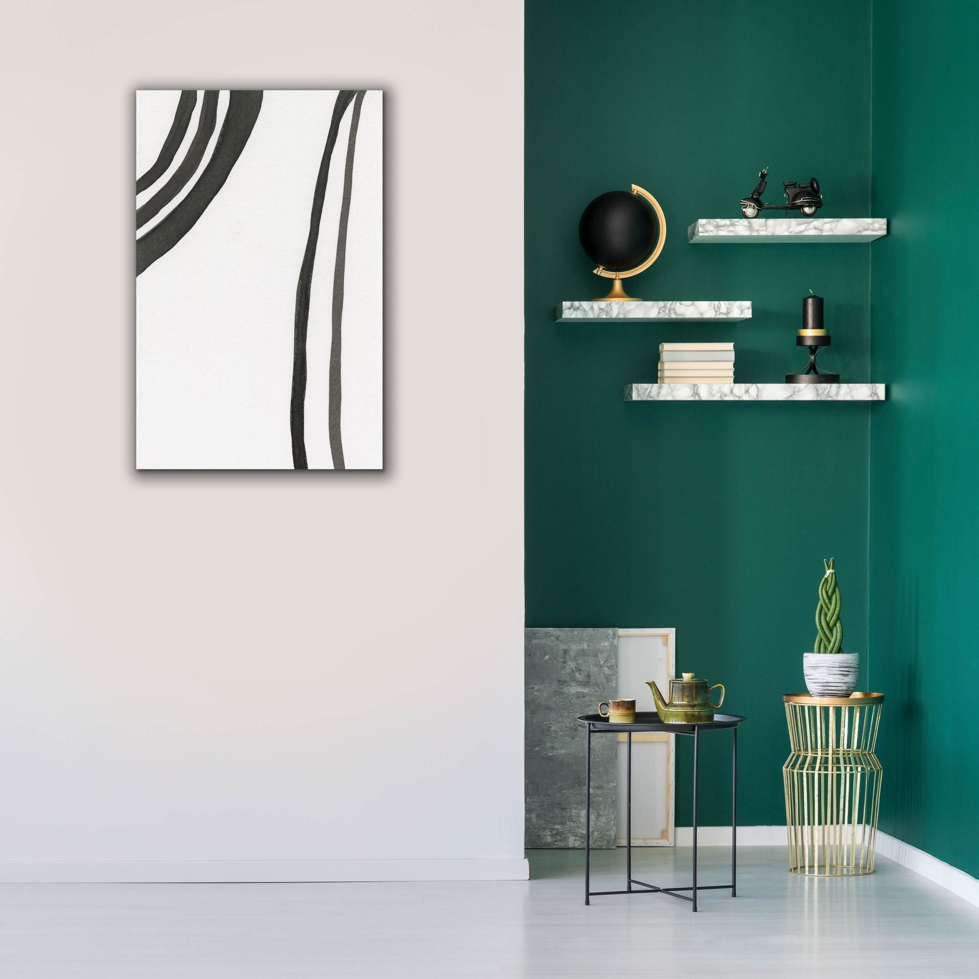 'Ink Lines III' by Regina Moore, Canvas Wall Art,26x40