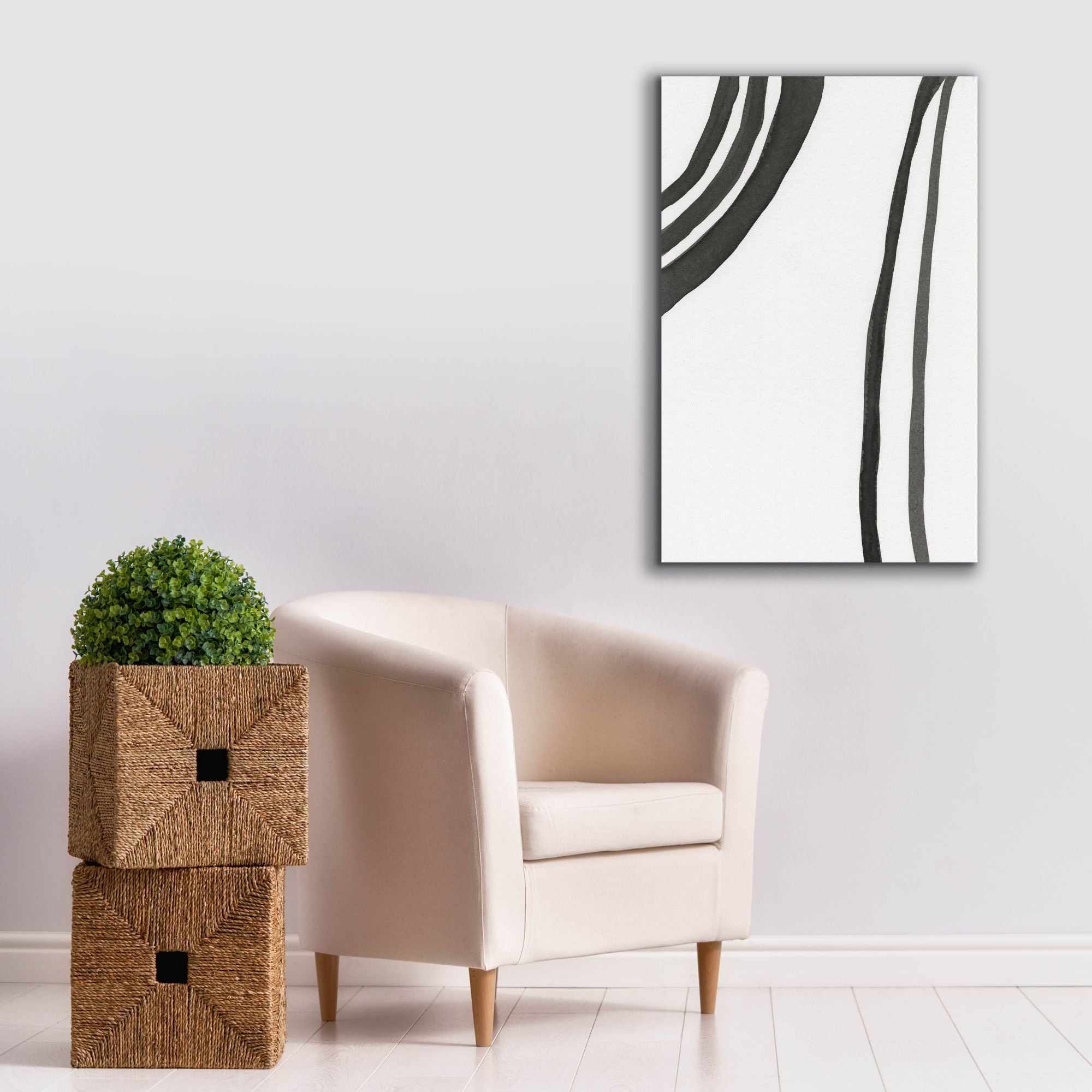 'Ink Lines III' by Regina Moore, Canvas Wall Art,26x40