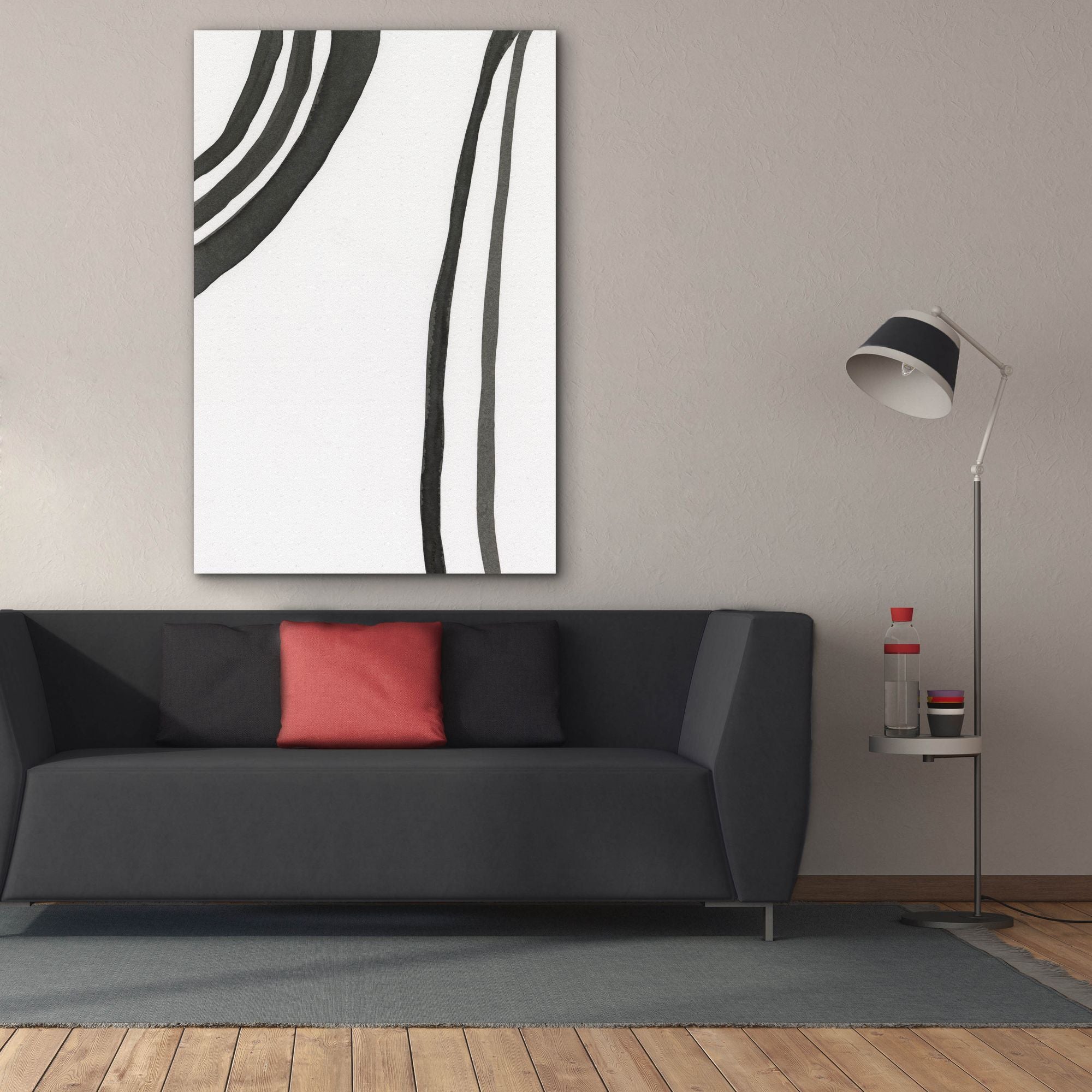 'Ink Lines III' by Regina Moore, Canvas Wall Art,40x60