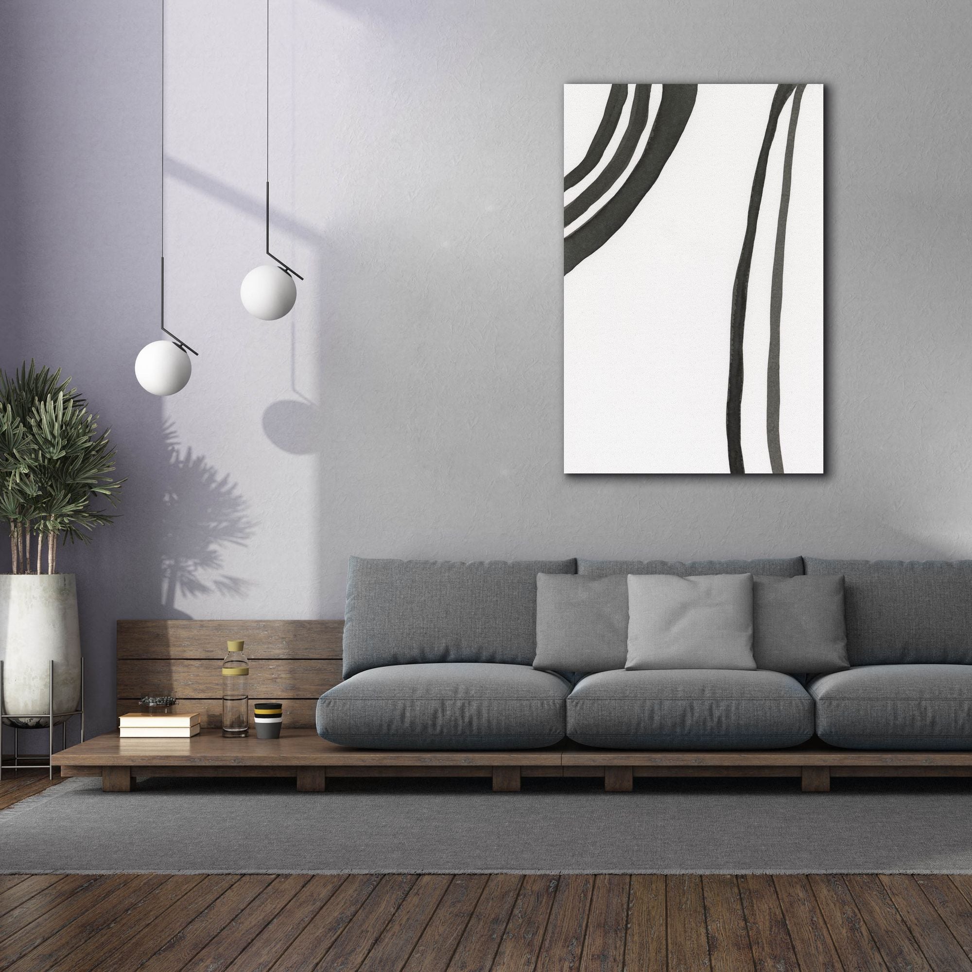 'Ink Lines III' by Regina Moore, Canvas Wall Art,40x60