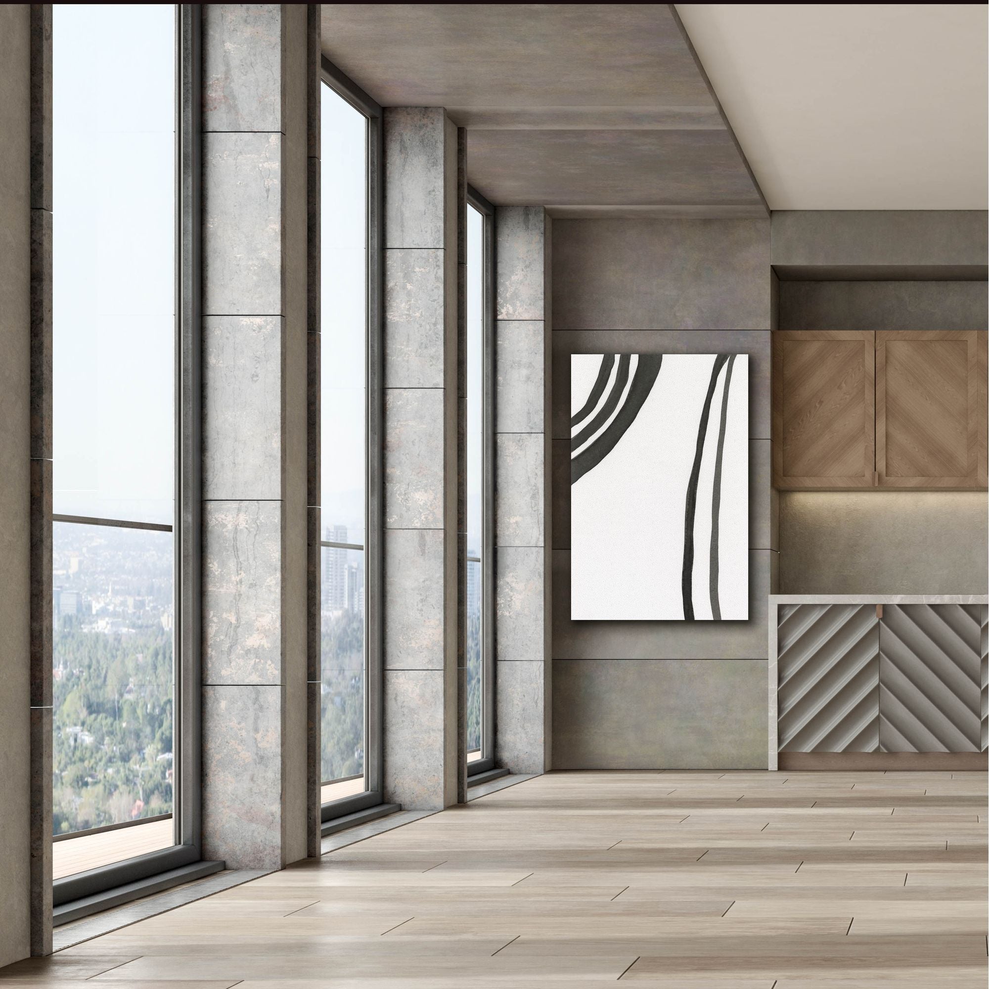 'Ink Lines III' by Regina Moore, Canvas Wall Art,40x60