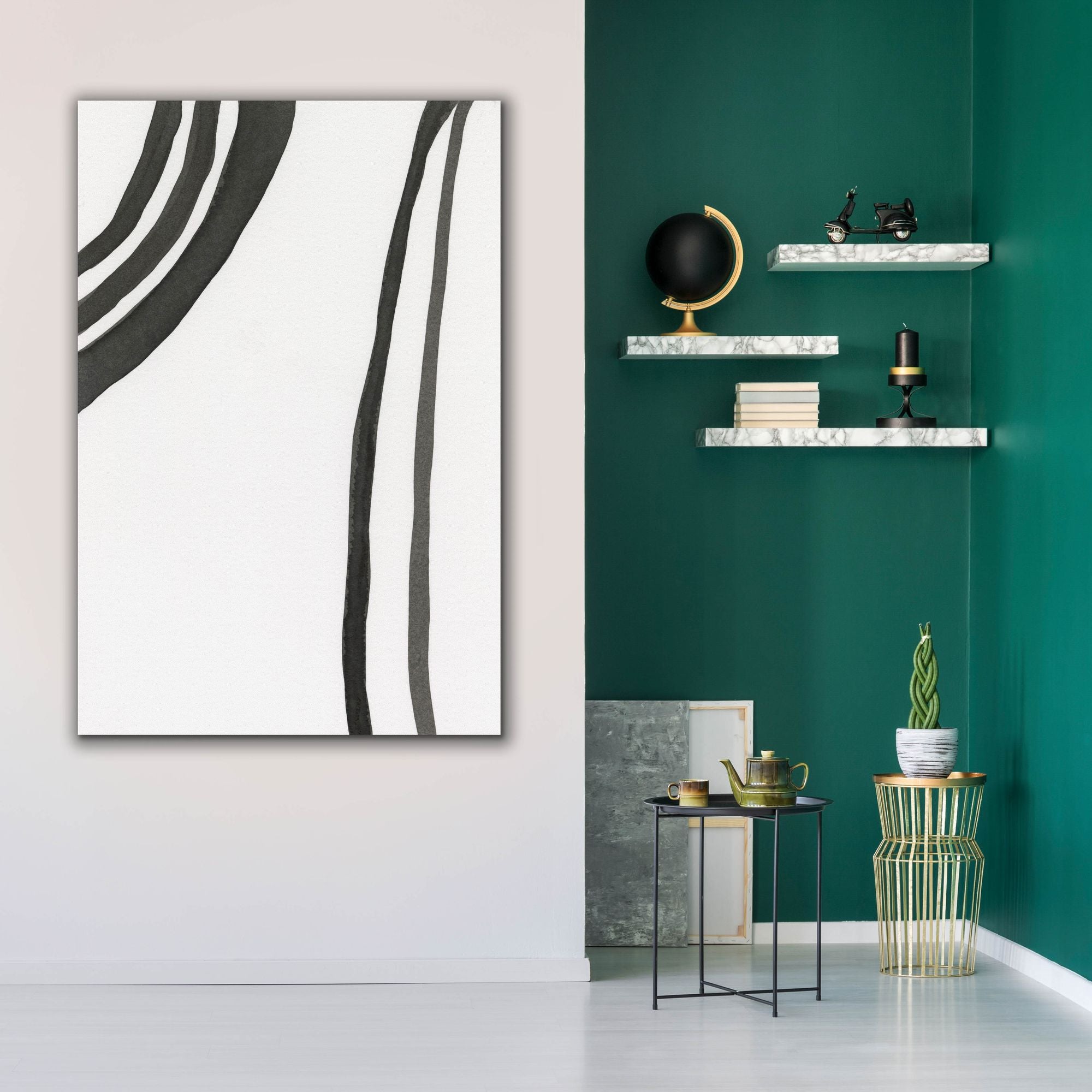 'Ink Lines III' by Regina Moore, Canvas Wall Art,40x60