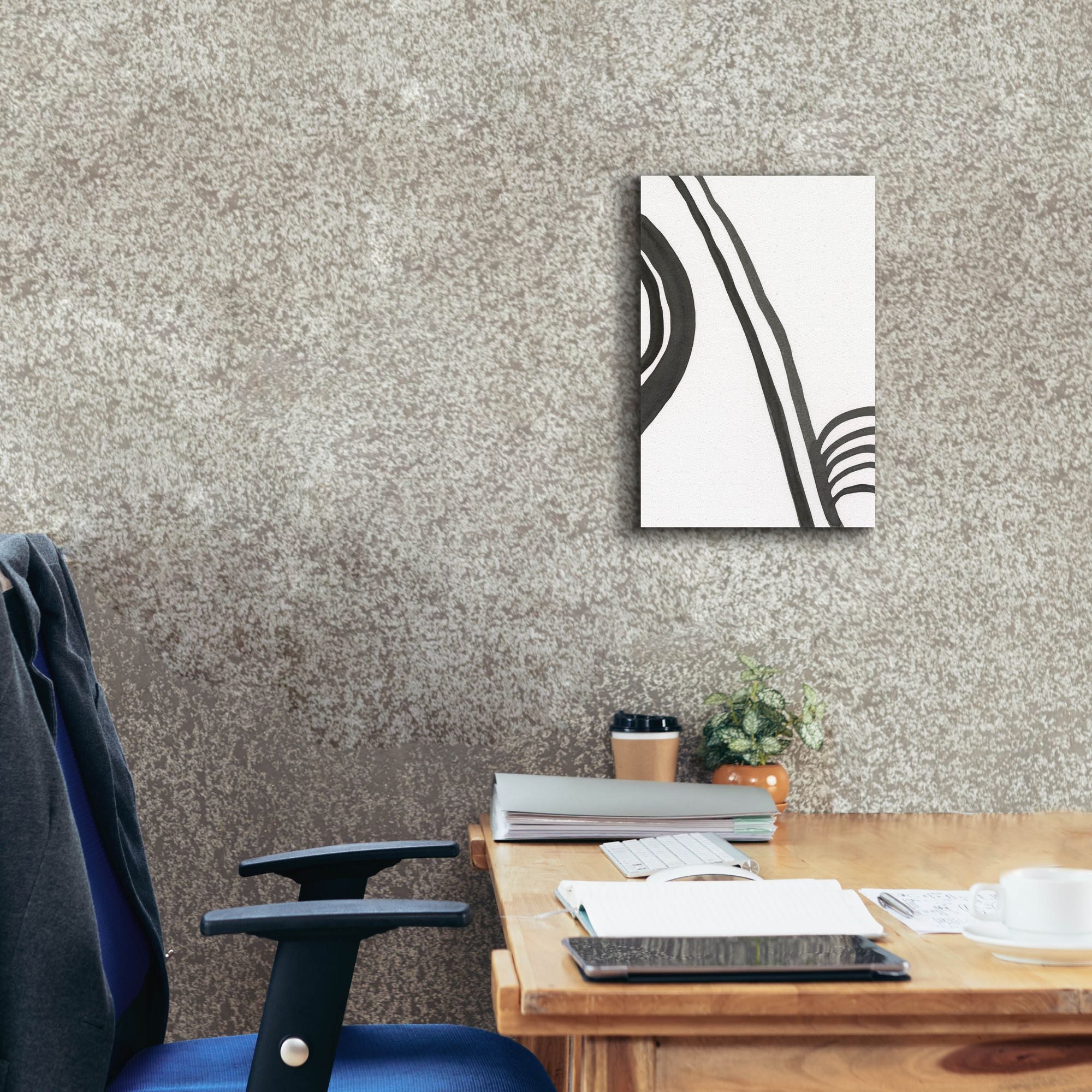 'Ink Lines IV' by Regina Moore, Canvas Wall Art,12 x 18