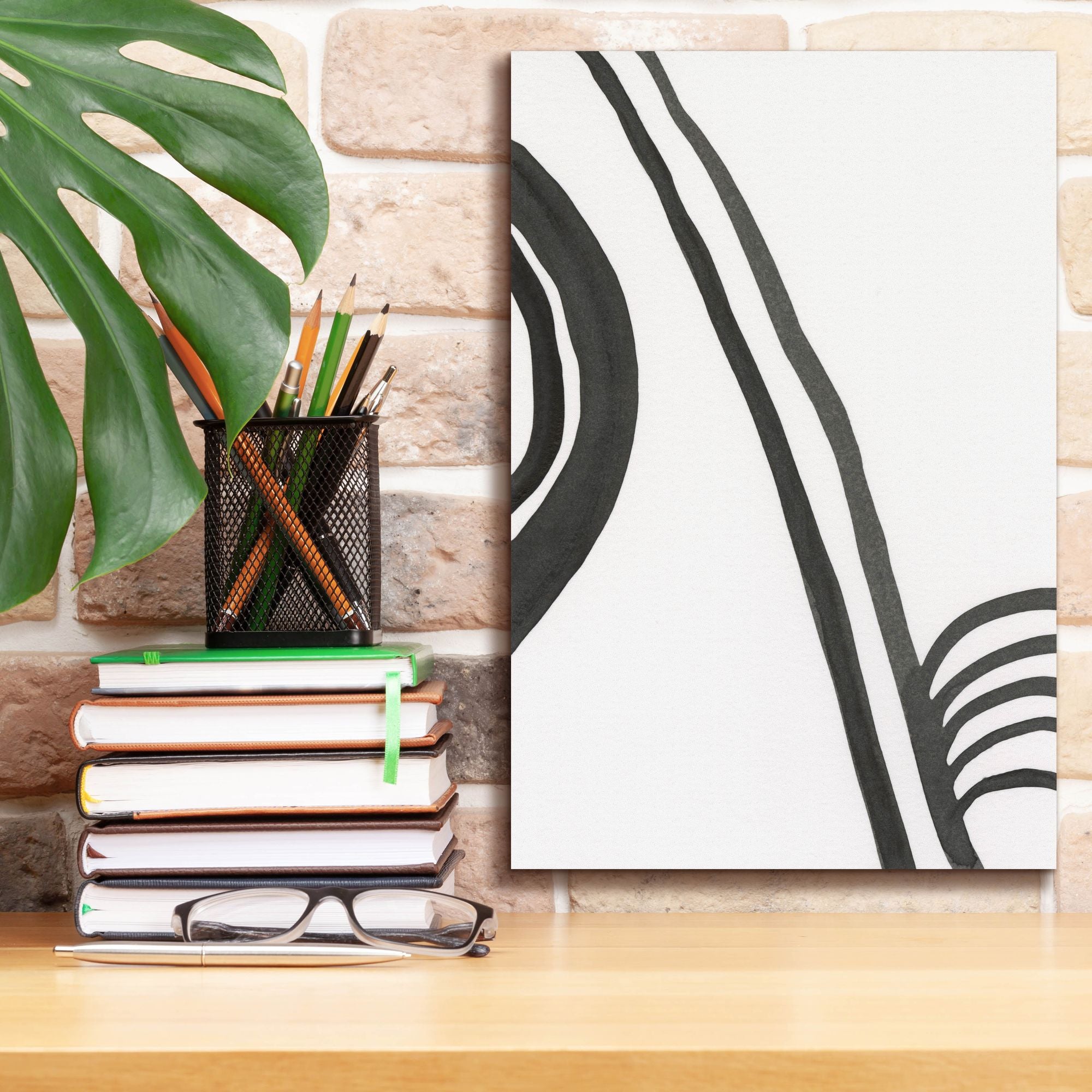 'Ink Lines IV' by Regina Moore, Canvas Wall Art,12 x 18