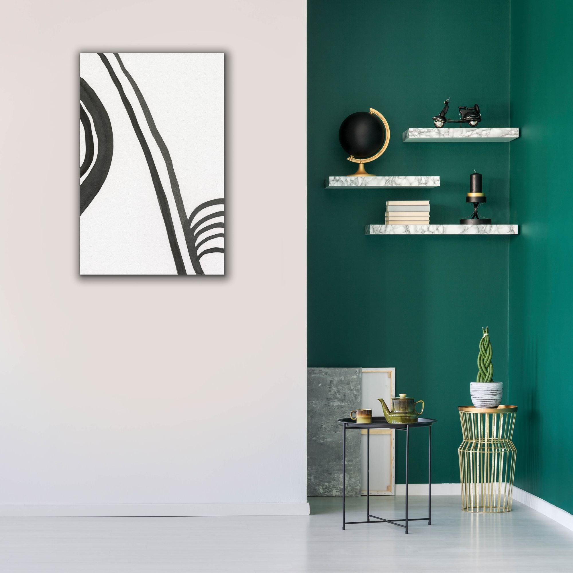 'Ink Lines IV' by Regina Moore, Canvas Wall Art,26x40