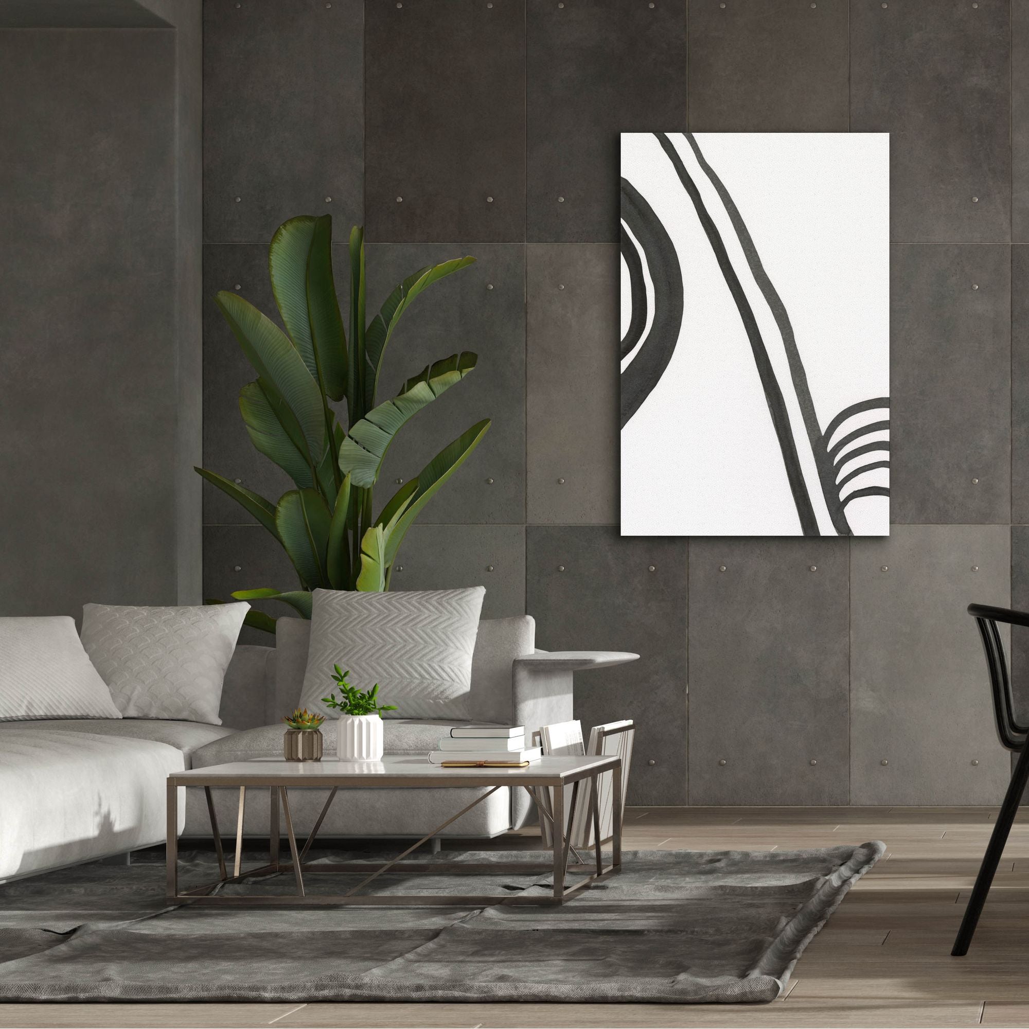 'Ink Lines IV' by Regina Moore, Canvas Wall Art,40x60