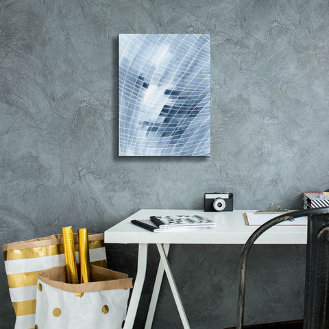 Image of 'Blue Grid I' by Regina Moore, Canvas Wall Art,12 x 16