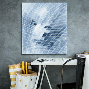 'Blue Grid I' by Regina Moore, Canvas Wall Art,26x30