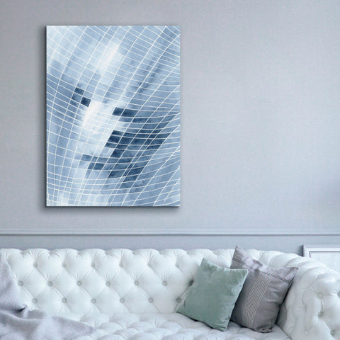 Image of 'Blue Grid I' by Regina Moore, Canvas Wall Art,40x54