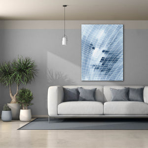 'Blue Grid I' by Regina Moore, Canvas Wall Art,40x54