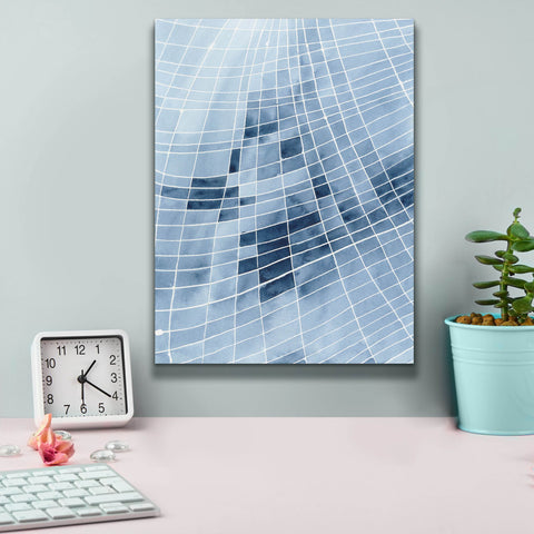 Image of 'Blue Grid II' by Regina Moore, Canvas Wall Art,12 x 16