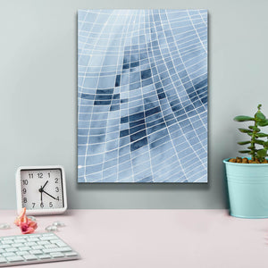'Blue Grid II' by Regina Moore, Canvas Wall Art,12 x 16