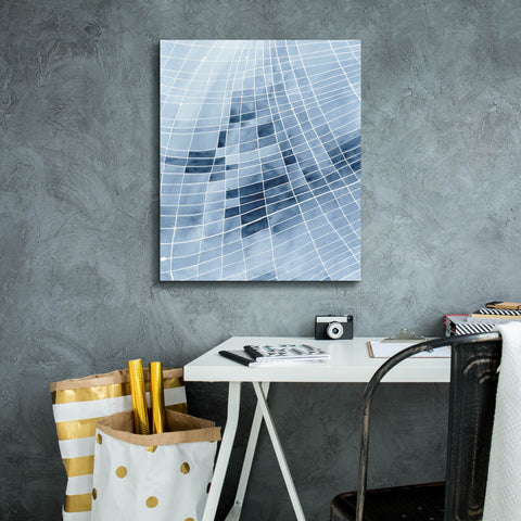 Image of 'Blue Grid II' by Regina Moore, Canvas Wall Art,20 x 24
