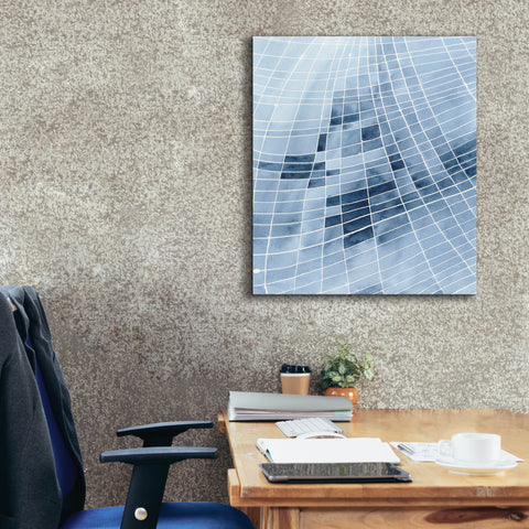 Image of 'Blue Grid II' by Regina Moore, Canvas Wall Art,26x30