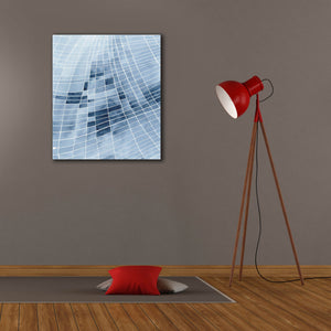'Blue Grid II' by Regina Moore, Canvas Wall Art,26x30